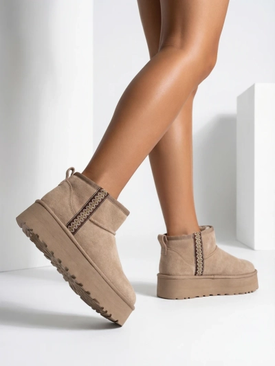 Dámské krátké sněhule boty Royalfashion styl Haluzi