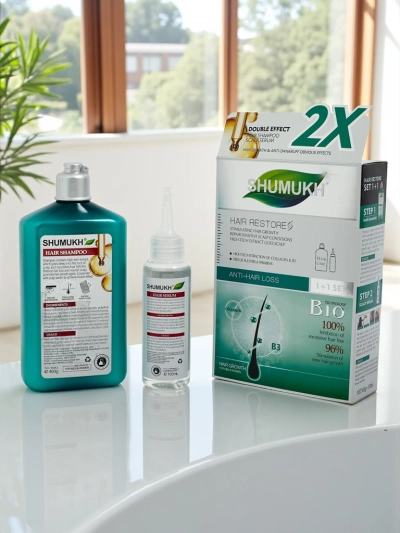 Shumukh Šampon a Sérum na vlasy 2v1 - stimulující růst vlasů