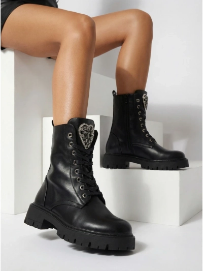Dámské černé kožené elegantní boty Luna na podzim