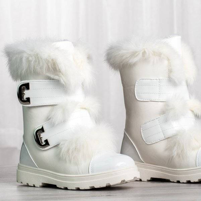 OUTLET Bílé sněhové boty s kožešinou od značky Dassacia - Footwear