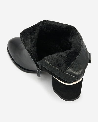 Royalfashion Чорні жіночі черевики на низькому ходу Dogdas