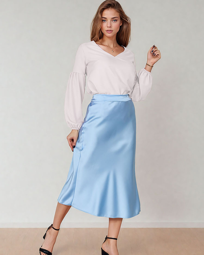Royalfashion Жіноча спідниця міді a'la атлас