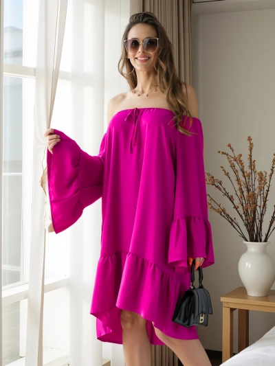 Royalfashion Dámské šaty a'la španělské s volány oversized