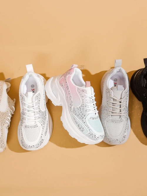 Royalfashion Жіночі спортивні кросівки з стразами Bloss