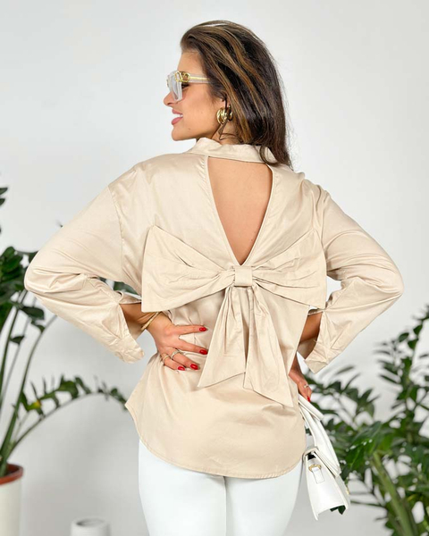 Royalfashion Жіноча сорочка з бантом