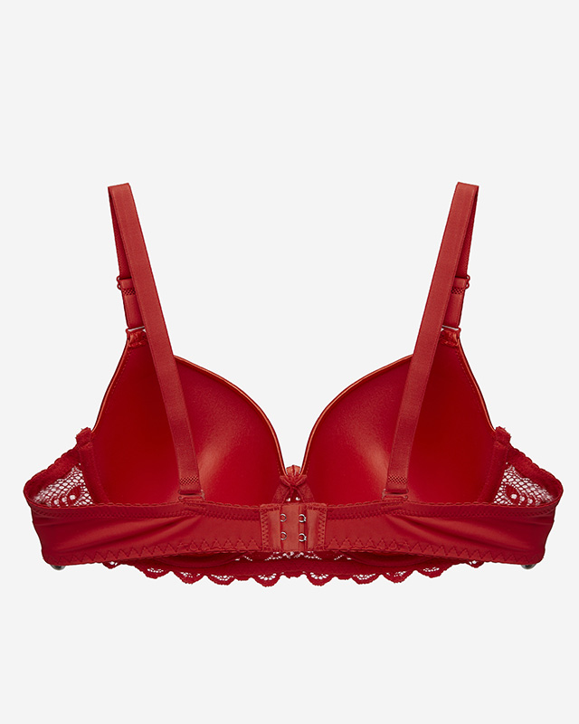 Červená dámská krajková podprsenka - Spodní prádlo