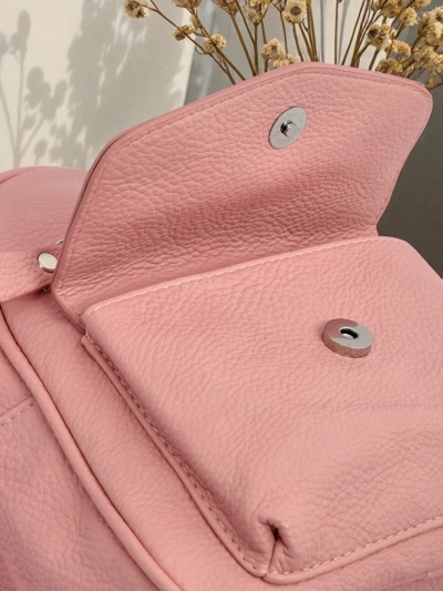 Dámský batoh Ariadne Rosa Królewska Moda z ekologické kůže 25x25 cm