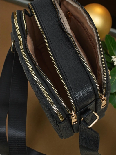 Маленька жіноча стьобана сумочка з екошкіри Corinne