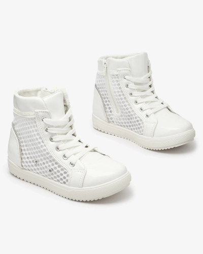 Білі кросівки для дівчаток Borris- Footwear