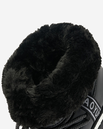 Royalfashion Černé dámské sněhule Gepanden