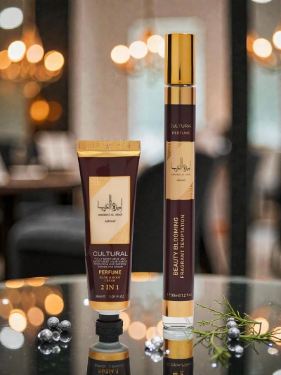 Sada Inspirovaná Dámská parfémovaná voda & krém na ruce Arab Burgundy