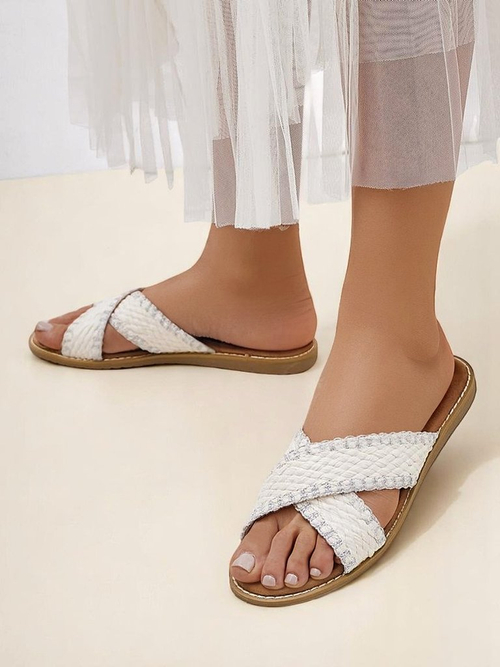 Королівська мода Жіночі сандалі з плетеними ремінцями Bornes