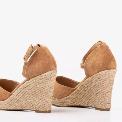 Hnědé espadrily na klíně Bonita - Obuv 1