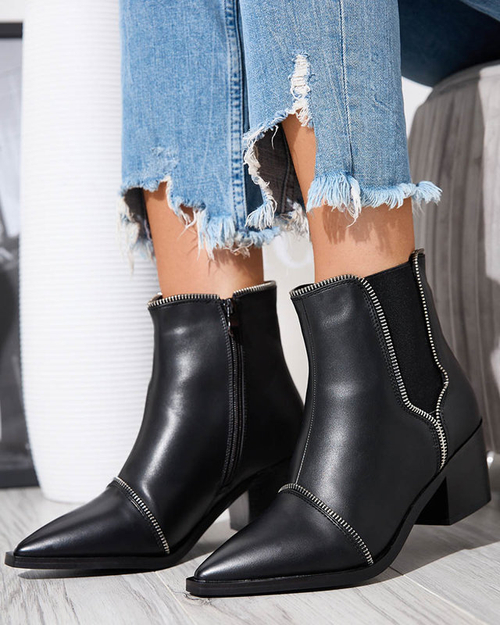 Чорні жіночі чоботи на пості Галліст - Взуття