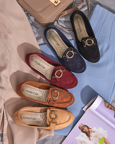 Camel eko-semišové mokasíny Brussi - Obuv