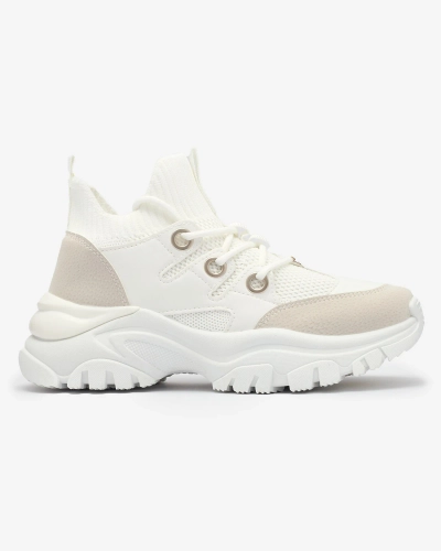 Dámské sportovní tenisky v bílé a béžové barvě Hasola- Obuv