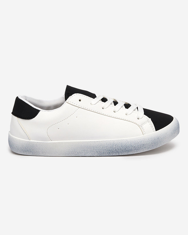 Bílé a černé sportovní tenisky pro ženy Asufi- Footwear