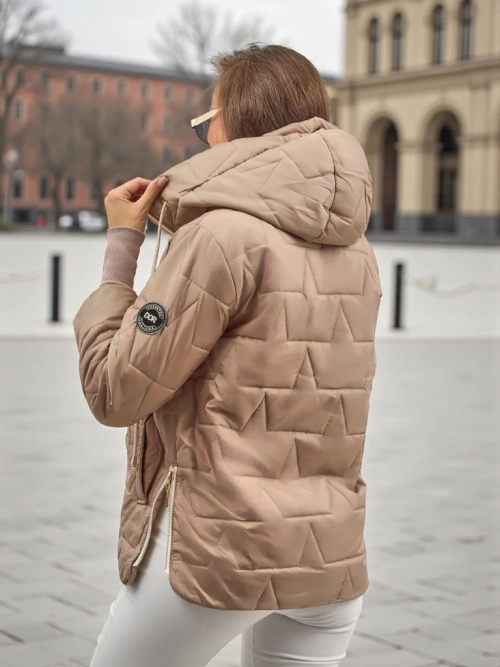 Жіноча стьобана куртка з капюшоном і стягуючими манжетами на рукавах Silent Ridge