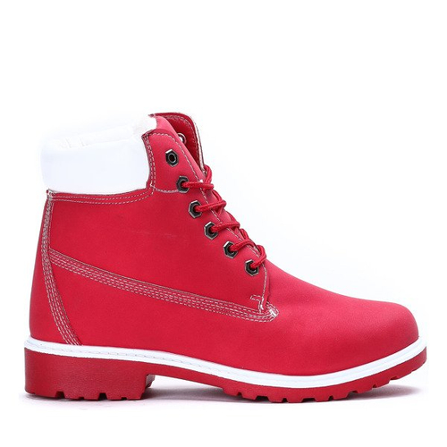 Червоні утеплені туристичні черевики Ellea - Взуття