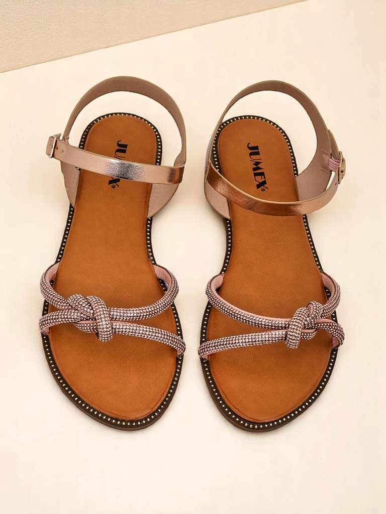 Royalfashion Dámské sandály s ozdobnými цирконии Bella Shine