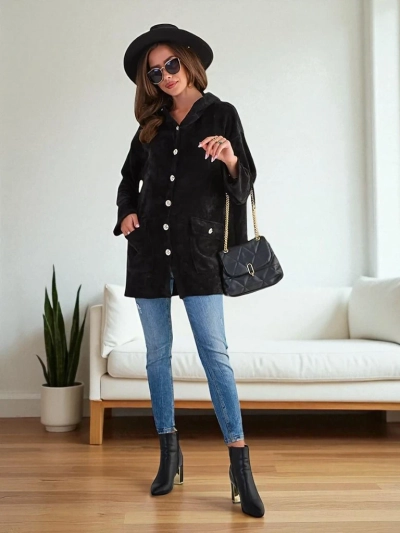 Жіночий кардиган Royalfashion з золотими ґудзиками РОЗМІР ПЛЮС