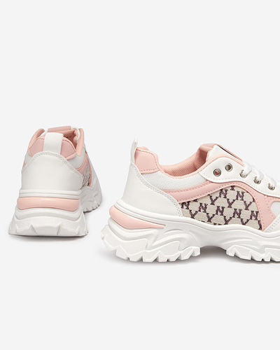 Bílé a růžové dámské sportovní tenisky Umikatu - Obuv