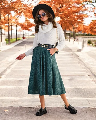 Royalfashion Dámská midi sukně