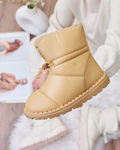 Royalfashion Dámské sněhule v hnědé barvě Nevonsisia