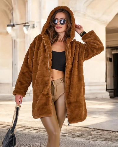 Жіноче хутряне пальто Royalfashion