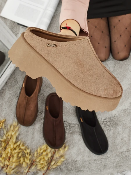 Krátké boty a'la sněhule dámské s kožíškem Calindra