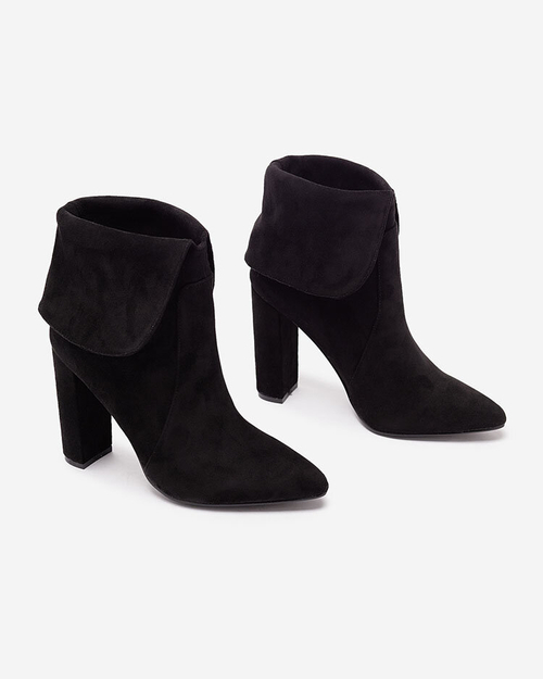 Royalfashion Чорні жіночі черевики на шпильці Reirasa