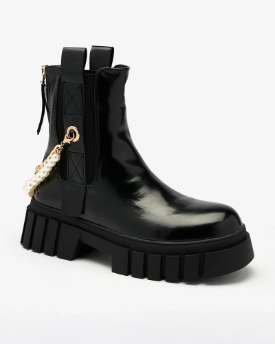 Royalfashion Černé dámské kozačky Zifosca