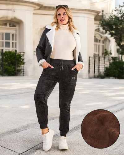 Royalfashion Утеплені жіночі спортивні штани PLUS SIZE