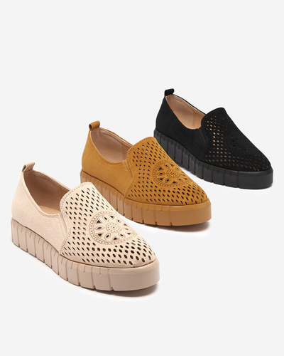 Dámské černé prolamované boty Ihalmi - Obuv