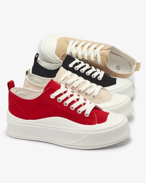 OUTLET Royalfashion Red Luceri спортивні кросівки на платформі