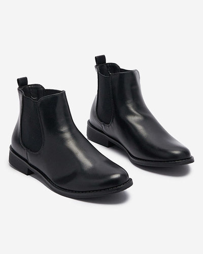 Чорні жіночі черевики a'la sztyblety Novos- Footwear