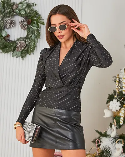 Блуза для жінок від Royalfashion з цирконіями