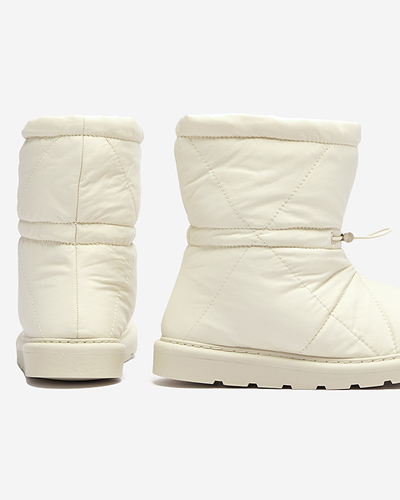 Béžové dámské zateplené boty a'la snow boots Kaliolen - Obuv