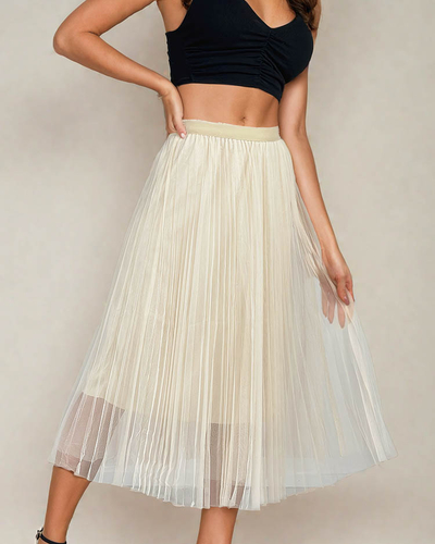Royalfashion Жіноча двошарова спідниця міді