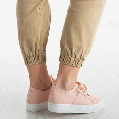 Рожеві кросівки на гумовій підошві Tymbis - Взуття 1