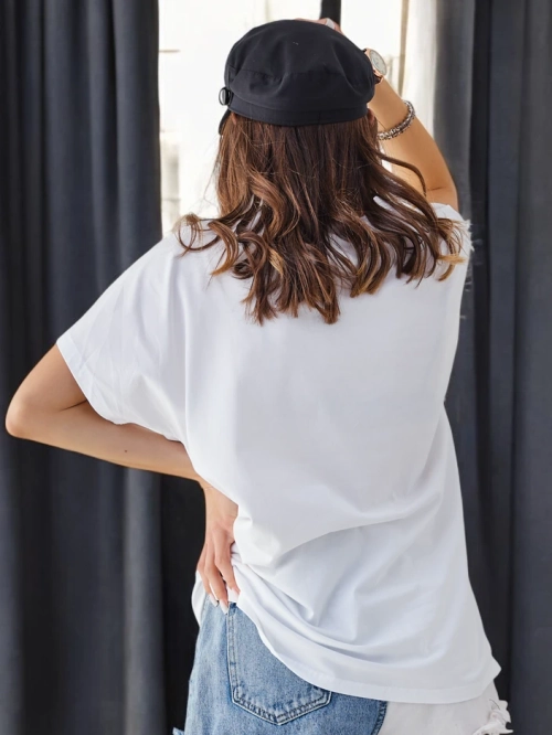 Royalfashion Жіноча бавовняна футболка з принтом