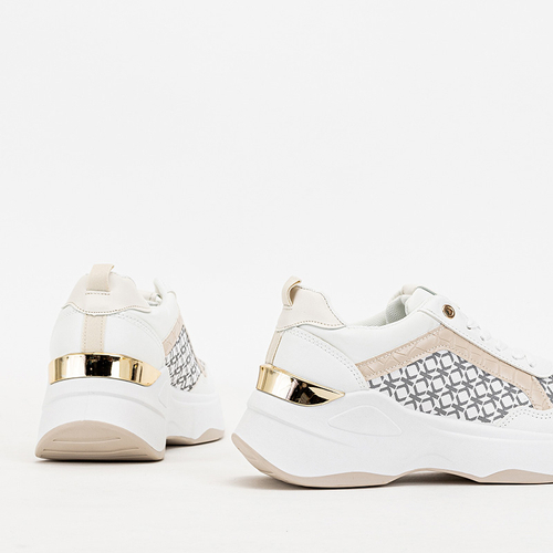 Бежево-білі жіночі спортивні кросівки Weniso - Взуття