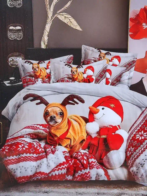 Royalfashion Різдвяний комплект постільної білизни 160х200 повний 3-ЧАСТИНИ