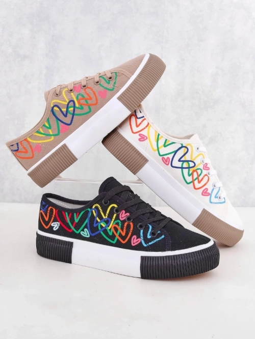 Royalfashion жіночі кросівки з принтом сердечок Sercess