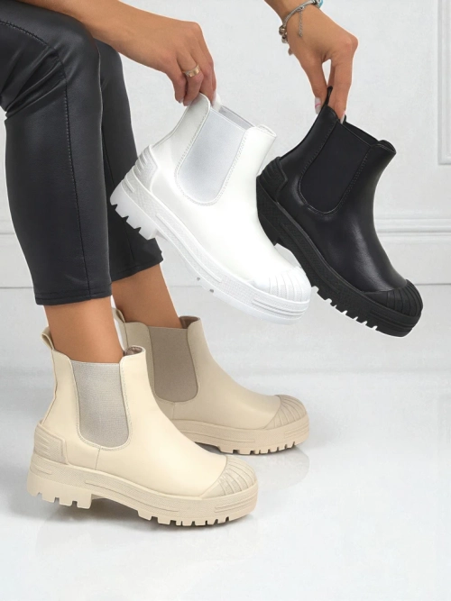 Ботильйони на платформі зі штучної шкіри Amber Veil