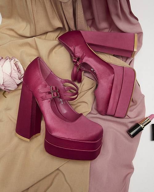 Жіночі туфлі на високій шпильці кольору фуксії Elika - Взуття