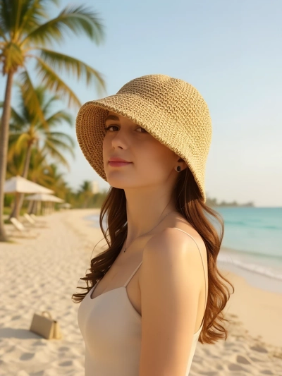 Royalfashion Dámský letní klobouk Sandy Bloom
