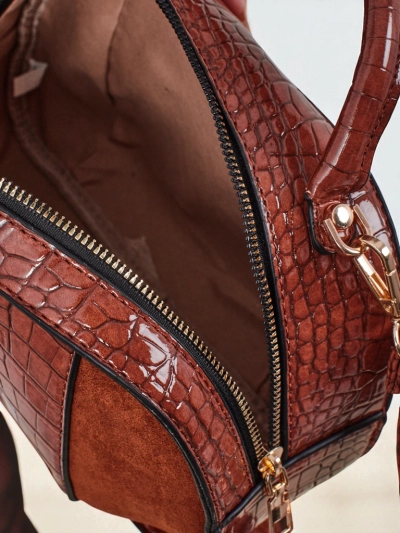 Маленька жіноча сумочка з екошкіри лакованої Lunar Space