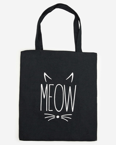 Černá látková taška s nápisem - Příslušenství