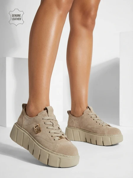 Sportovní dámské tenisky z přírodní kůže Renos